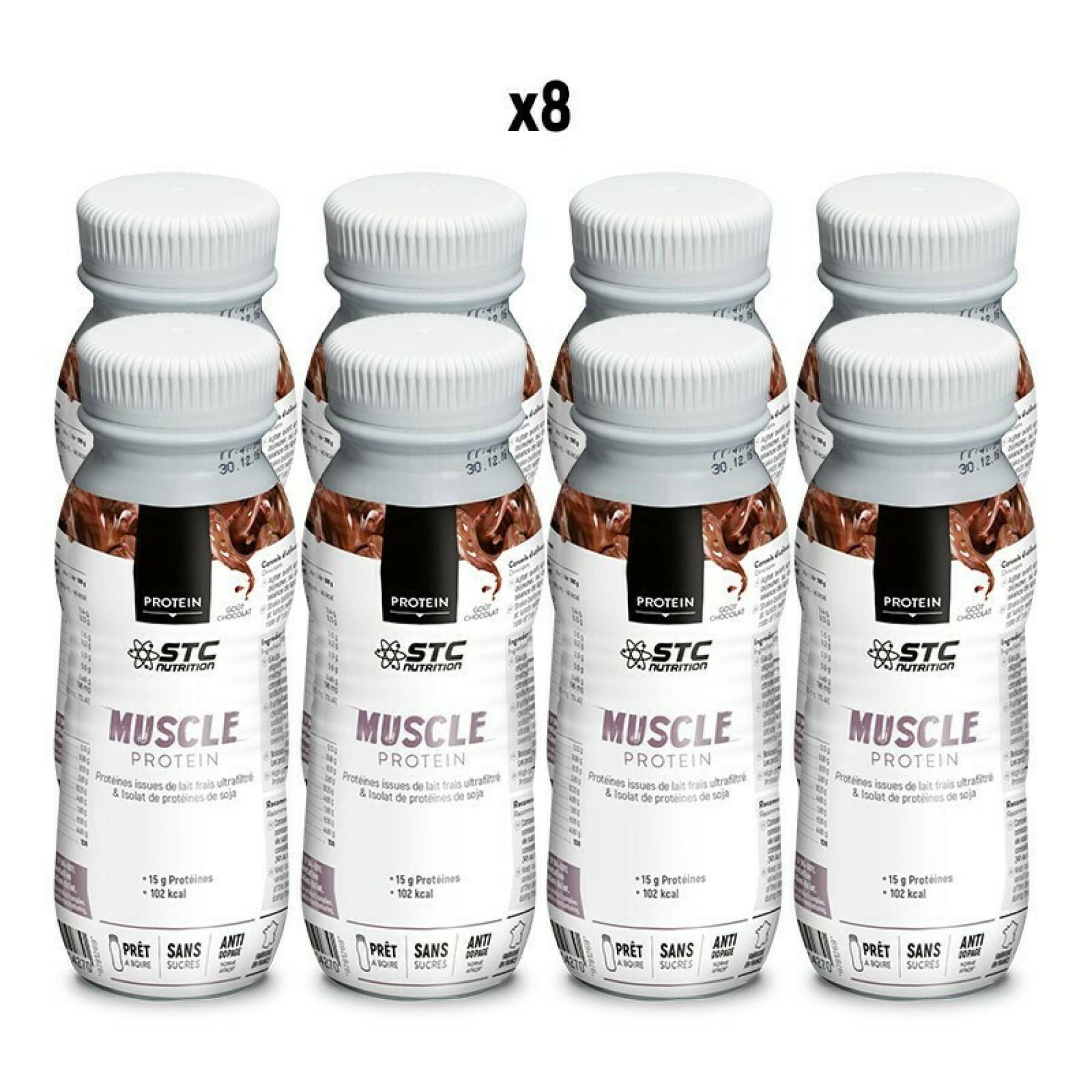 Confezione di bevande proteiche pronte da bere STC Nutrition - vanille - 8 bouteilles de 250ml