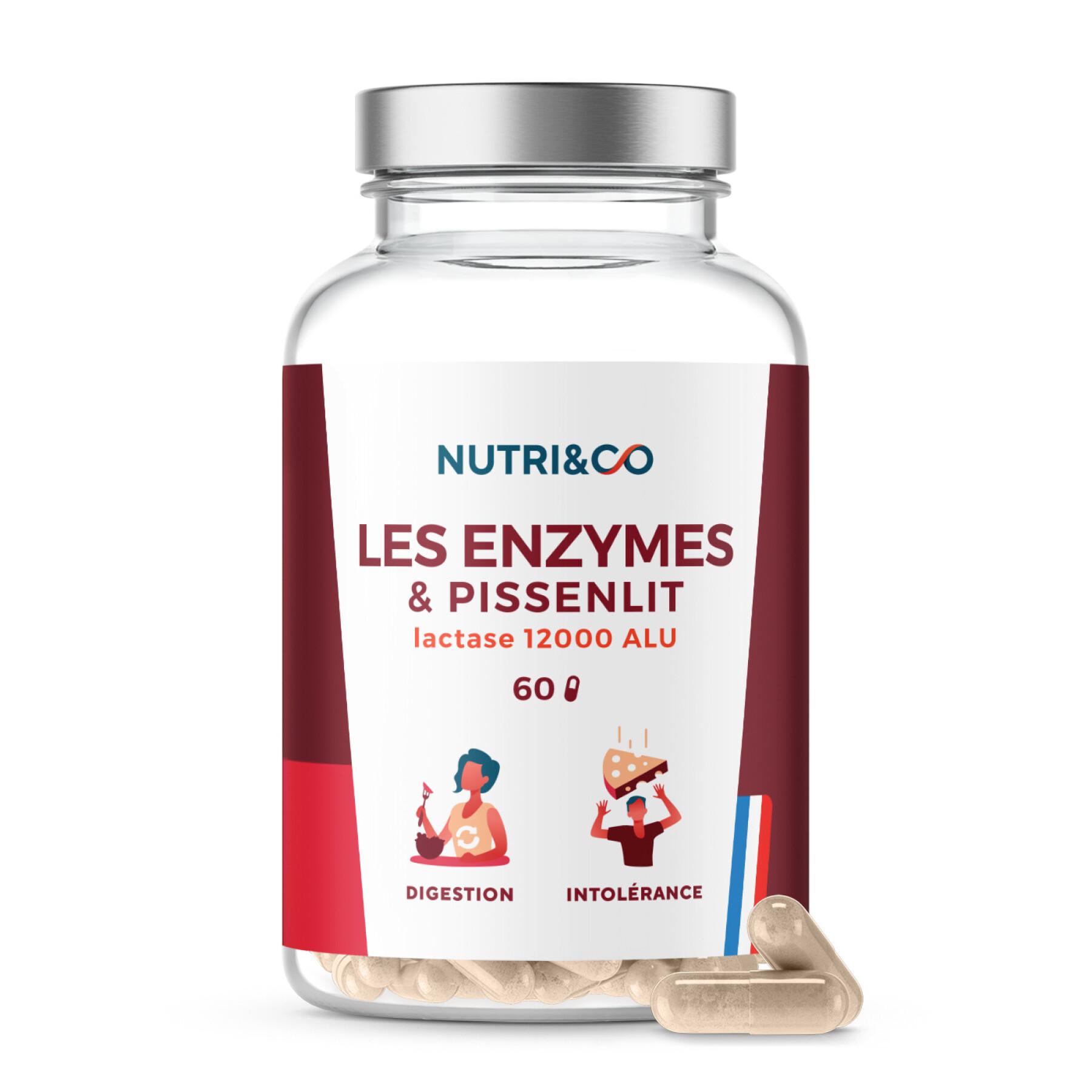 Integratore alimentare per la digestione Nutri&Co Les Enzymes & Pissenlit - 60 gélules