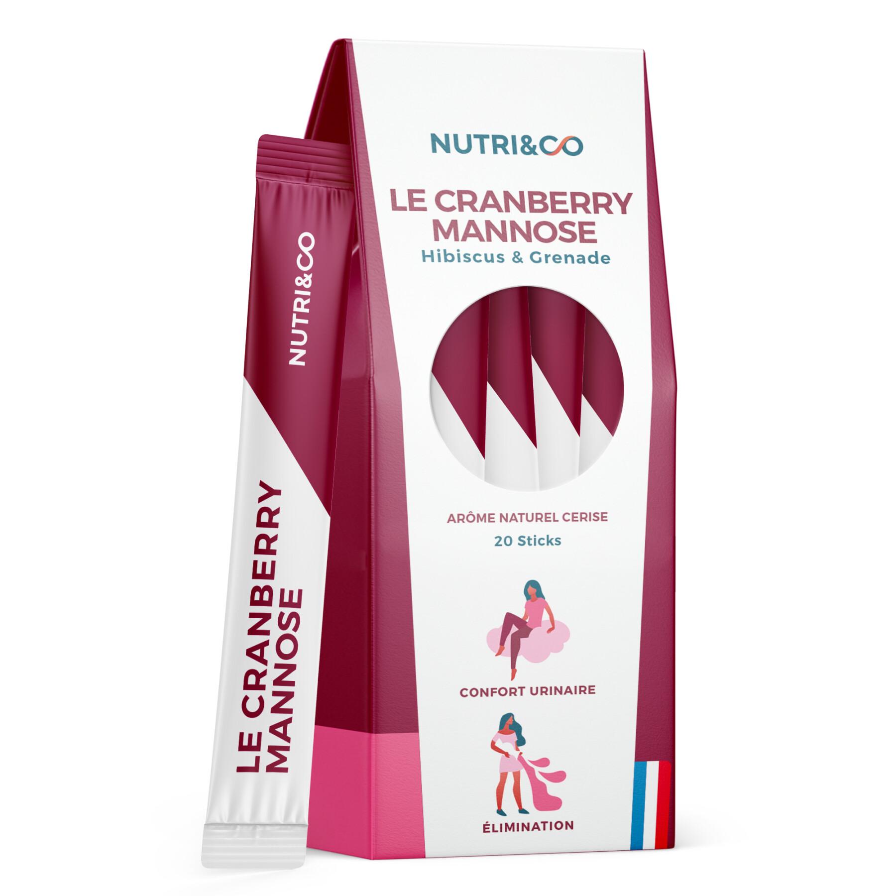 Integratore alimentare per il comfort urinario Nutri&Co Le Cranberry Mannose - 20 sticks