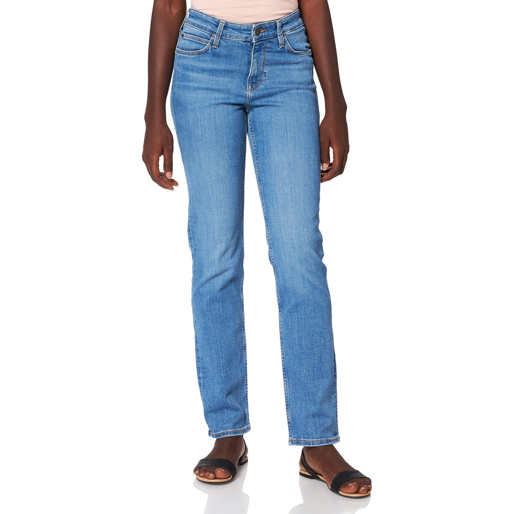 Jeans da donna Lee Marion Straight in Mid Lina
