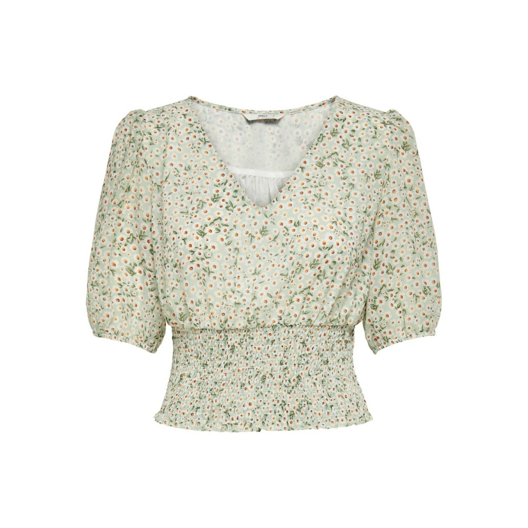 T-shirt donna Only onlmille mini maria-flower smock