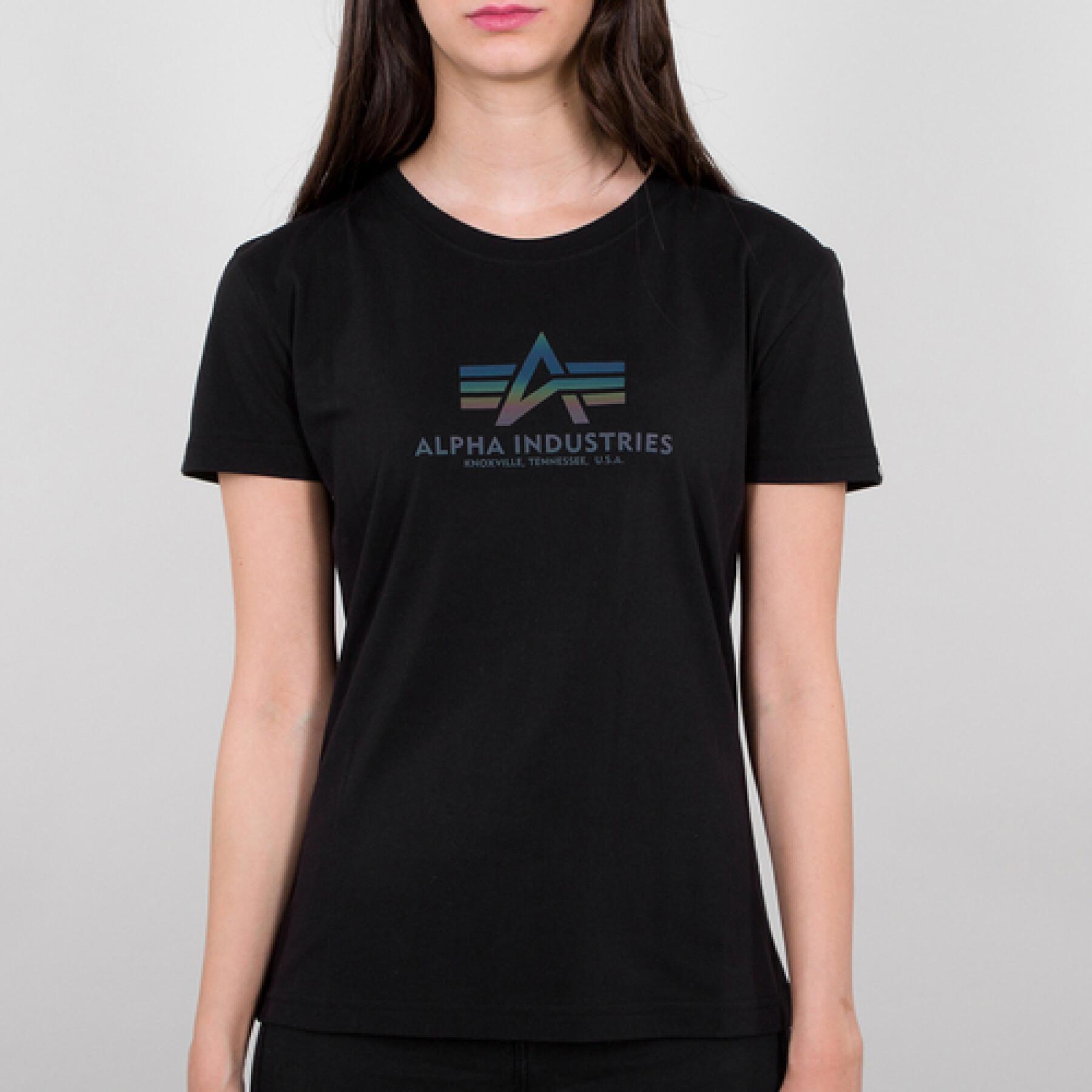Maglietta da donna Alpha Industries New Basic Rainbow Refl. Print