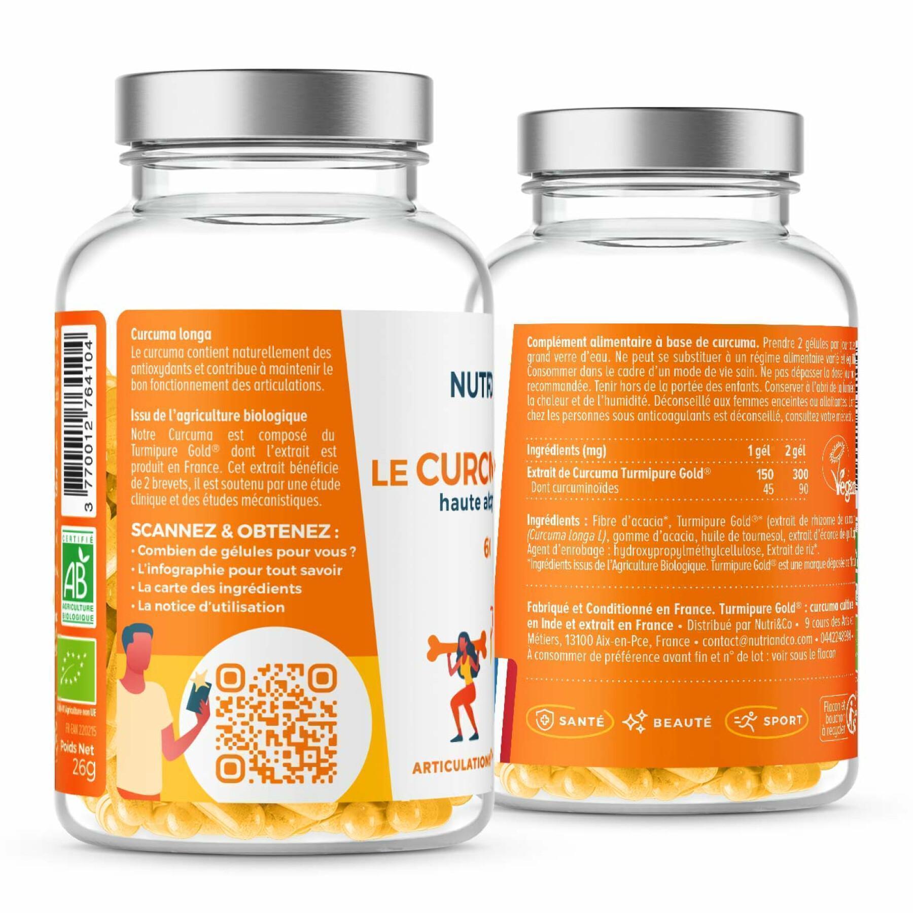 60 capsule di curcuma biologica Nutri&Co