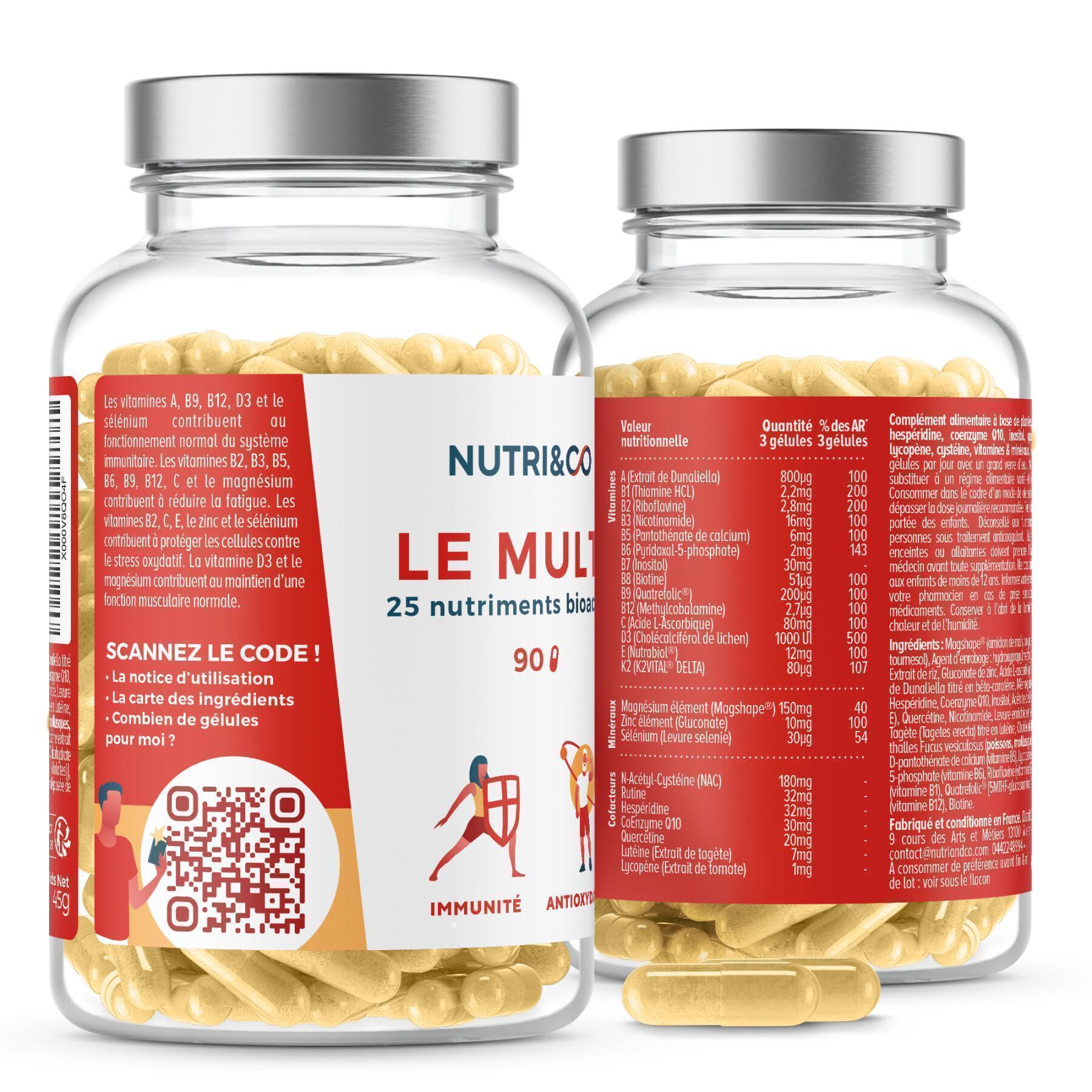 90 capsule tonus & immunity Nutri&Co 90 gelules