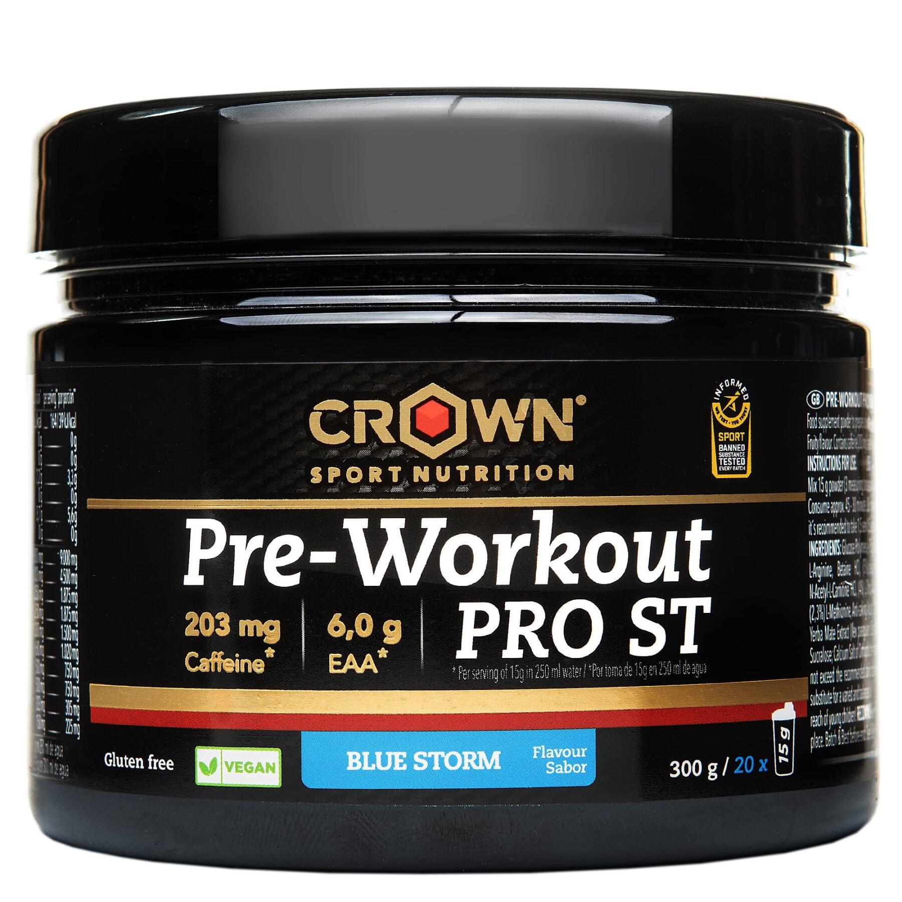 Bevanda energetica Crown Sport Nutrition Pre-Workout Pro St - blue storm - 300 g