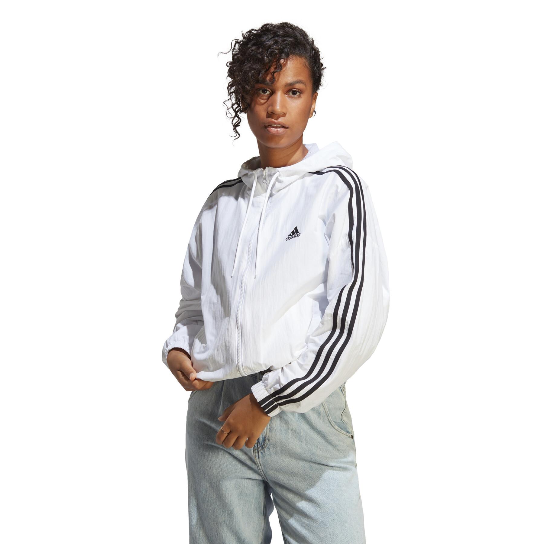 Giacca impermeabile da donna Adidas Essentials 3-Stripes