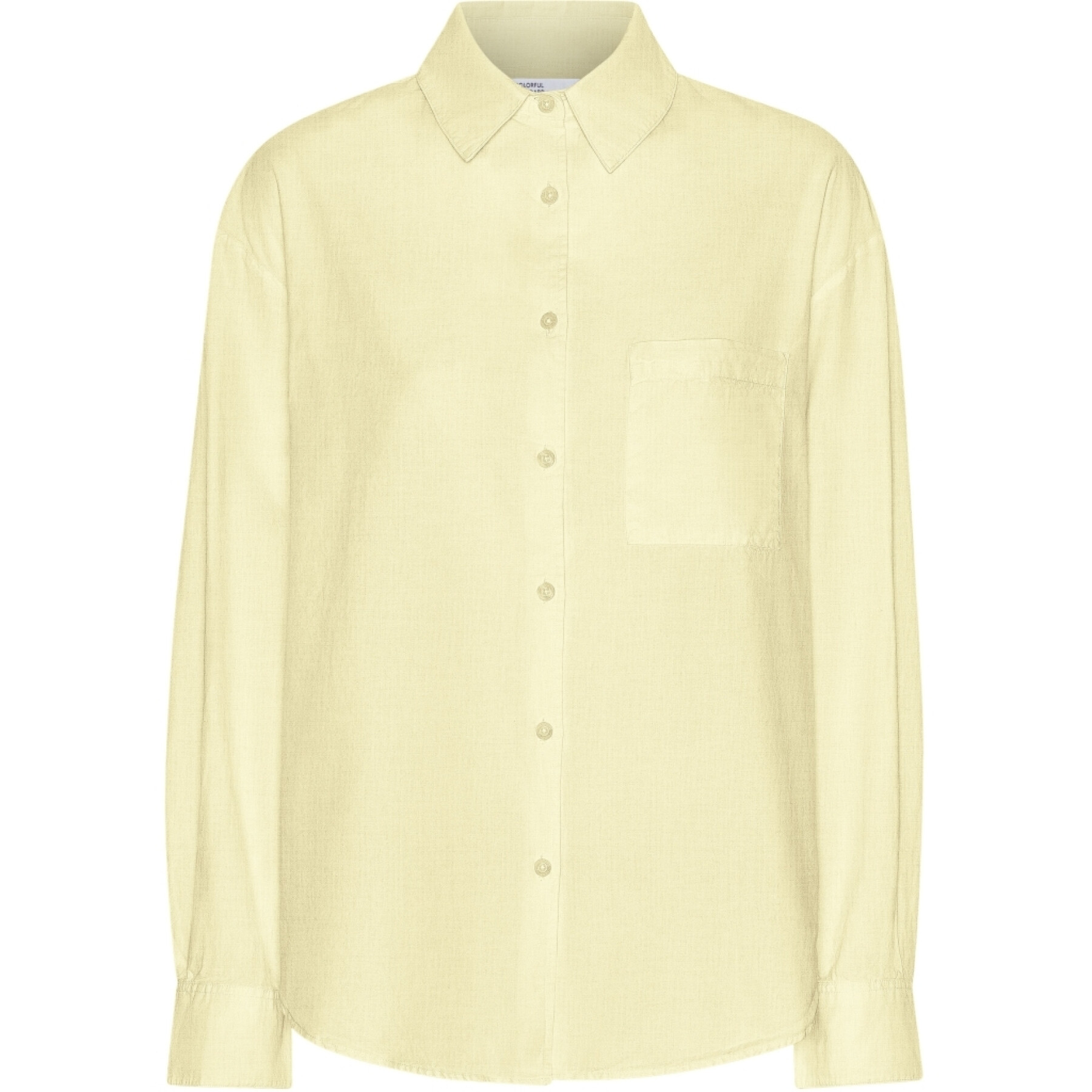 Camicia pesante oversize da donna Colorful Standard Organic Soft Yellow