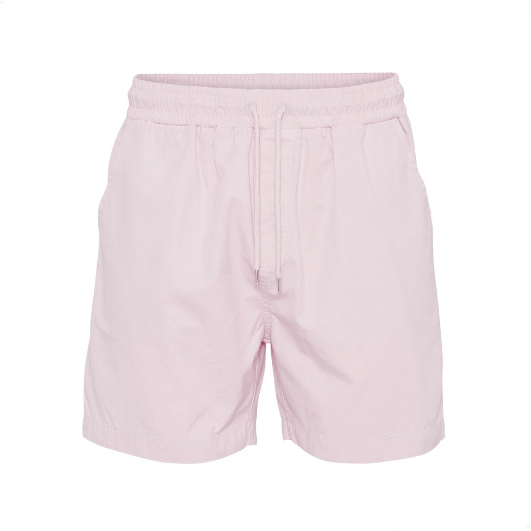 Pantaloncini in twill Colorful Standard Organic faded pink