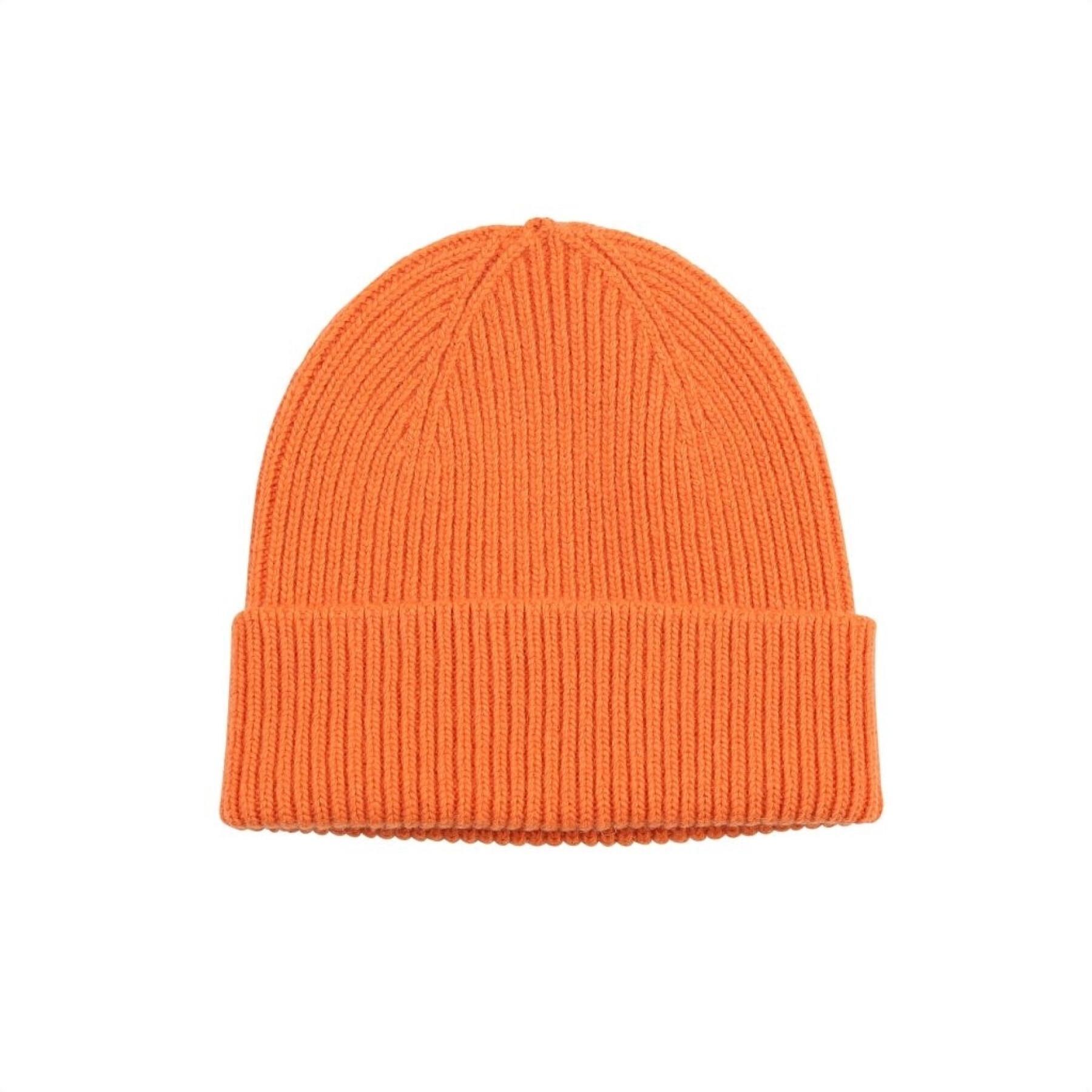 Cappello di lana Colorful Standard Merino burned orange