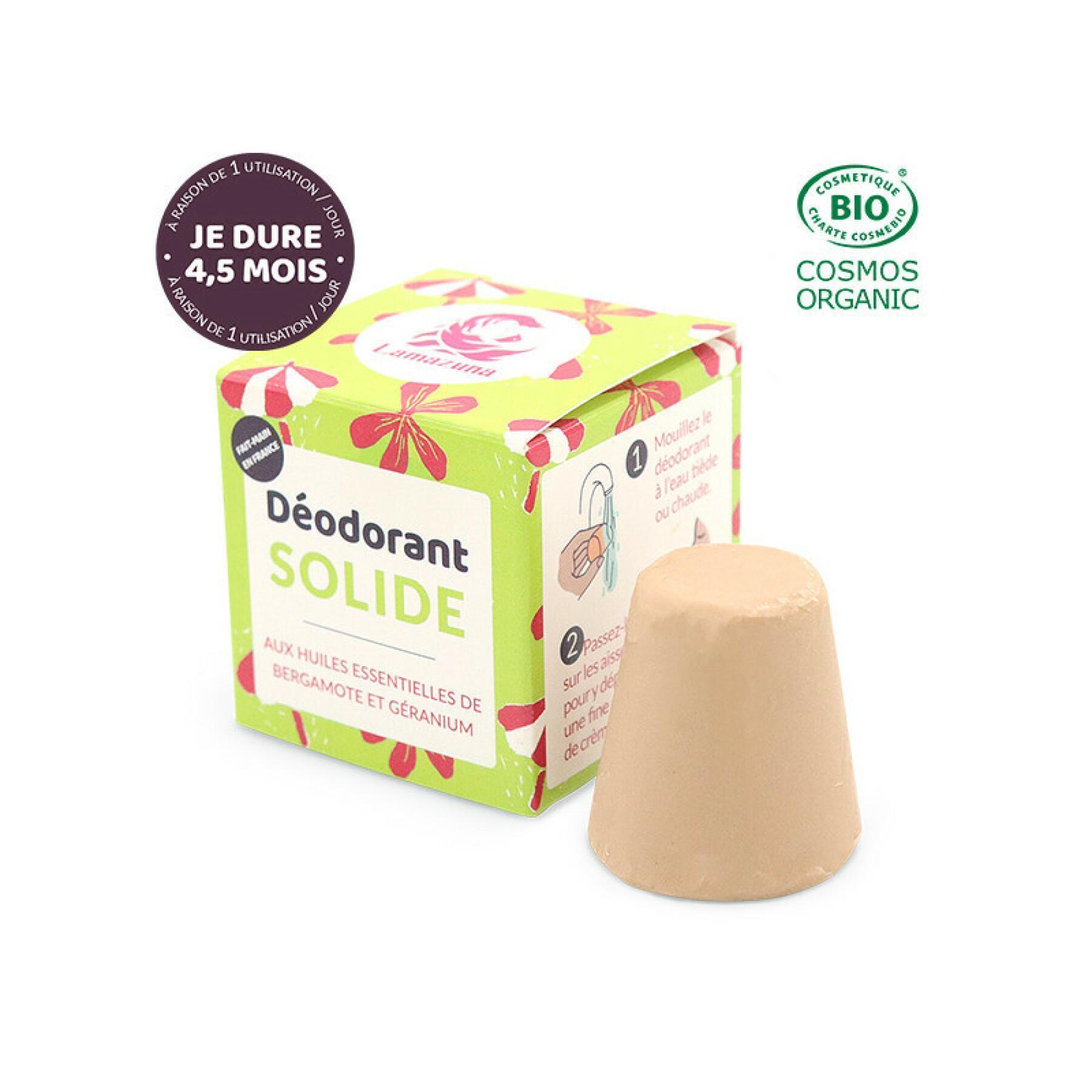 Deodorante solido - bergamotto geranio Lamazuna (30 ml)