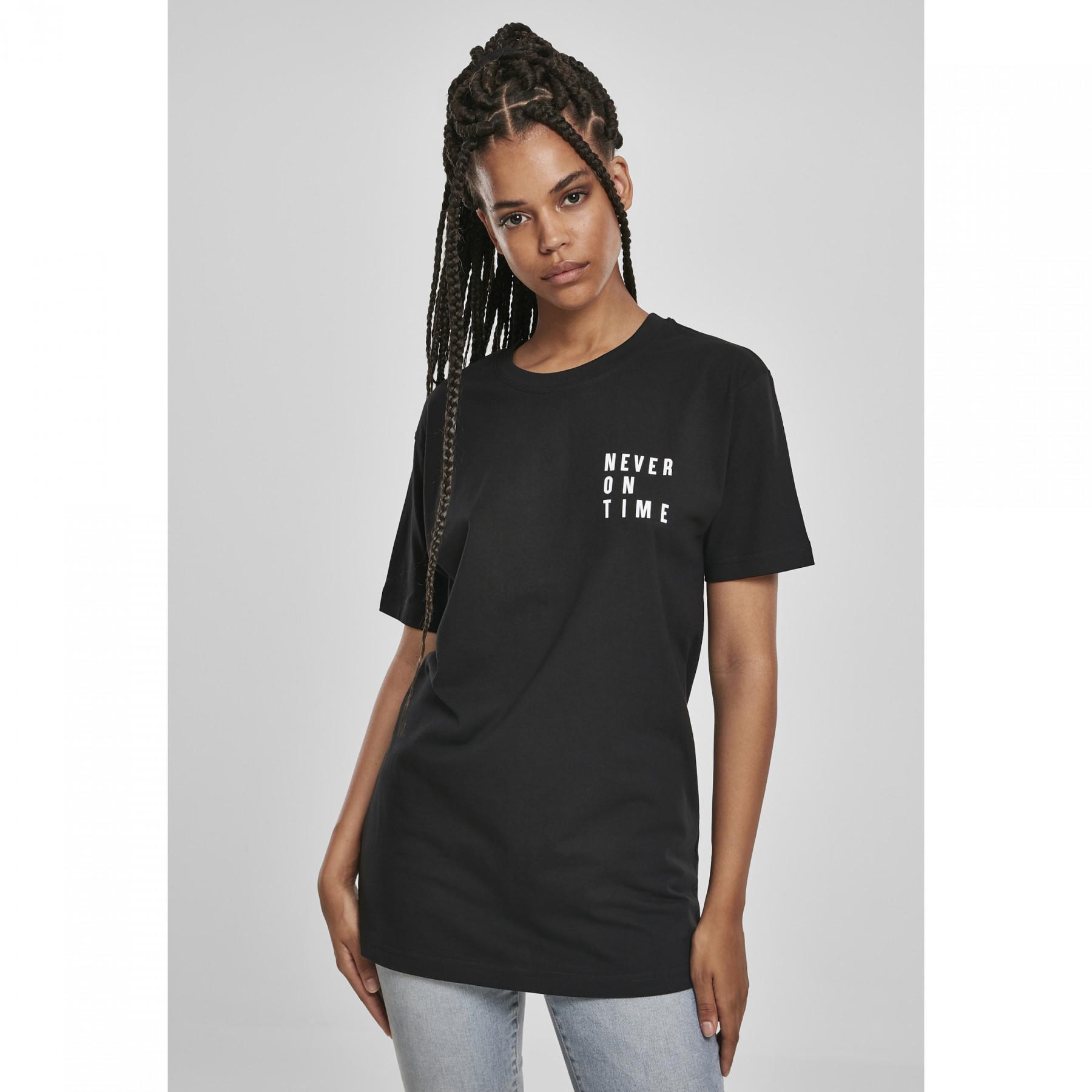 T-shirt donna Mister Tee never on time