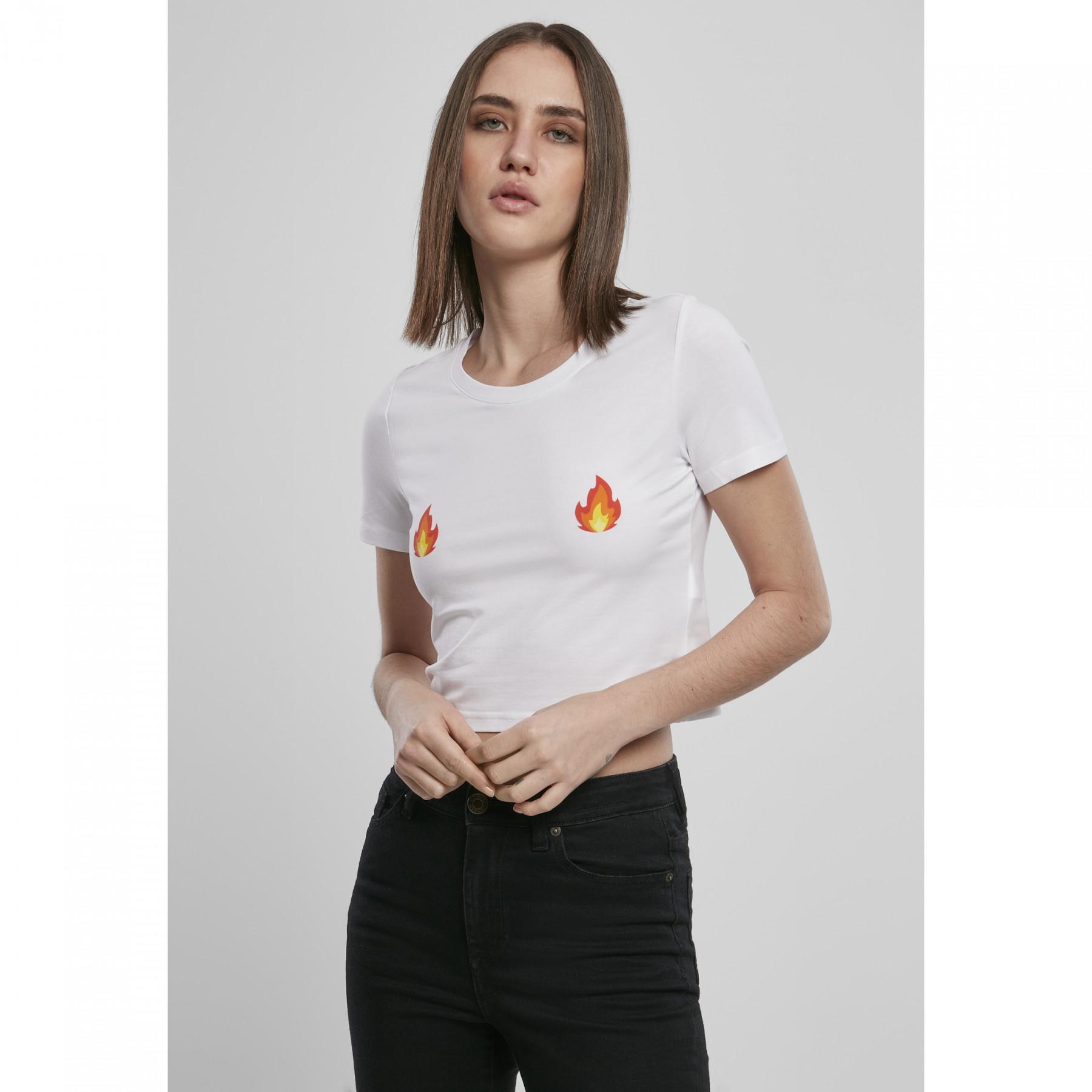 T-shirt donna Mister Tee flames