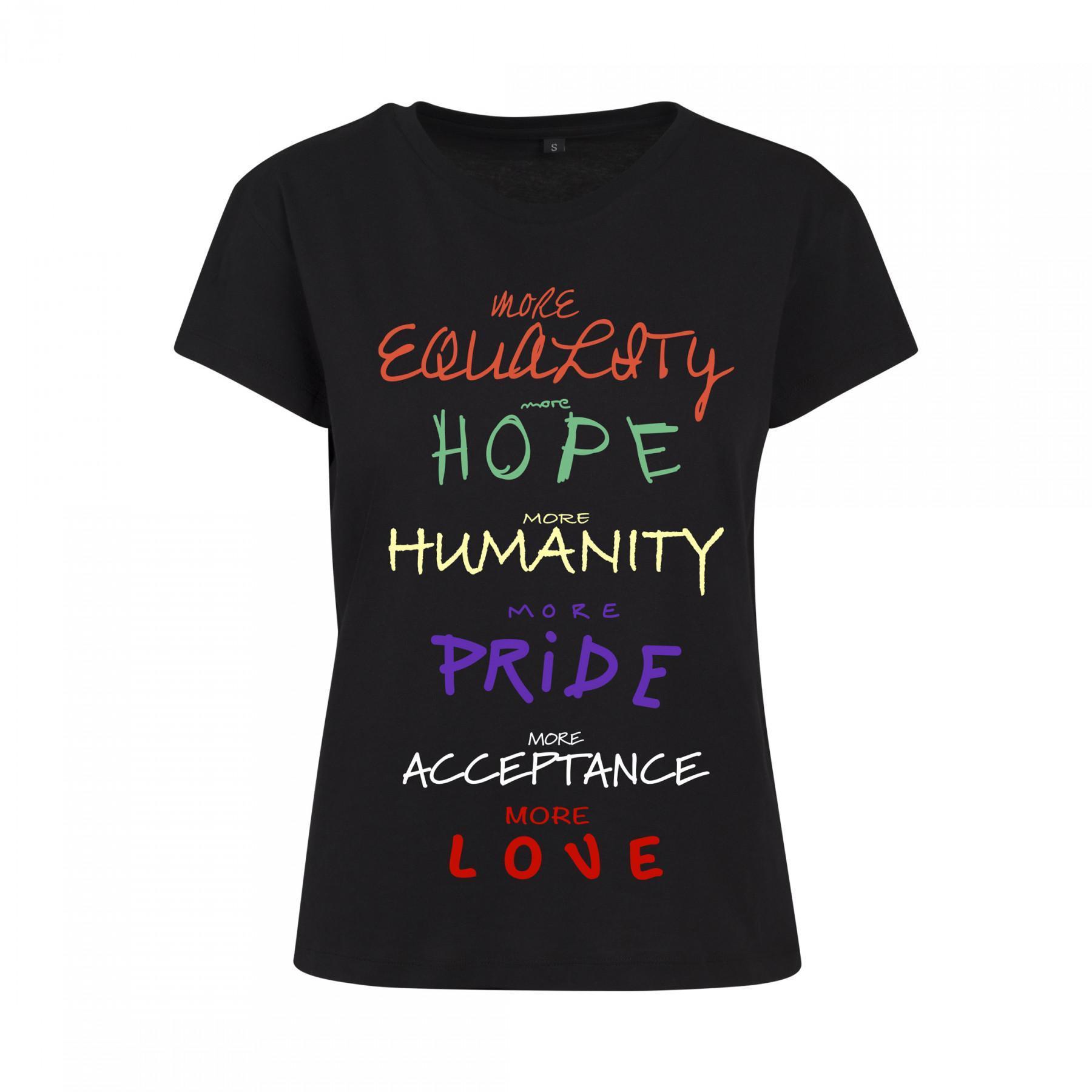 T-shirt donna Mister Tee donna more equality