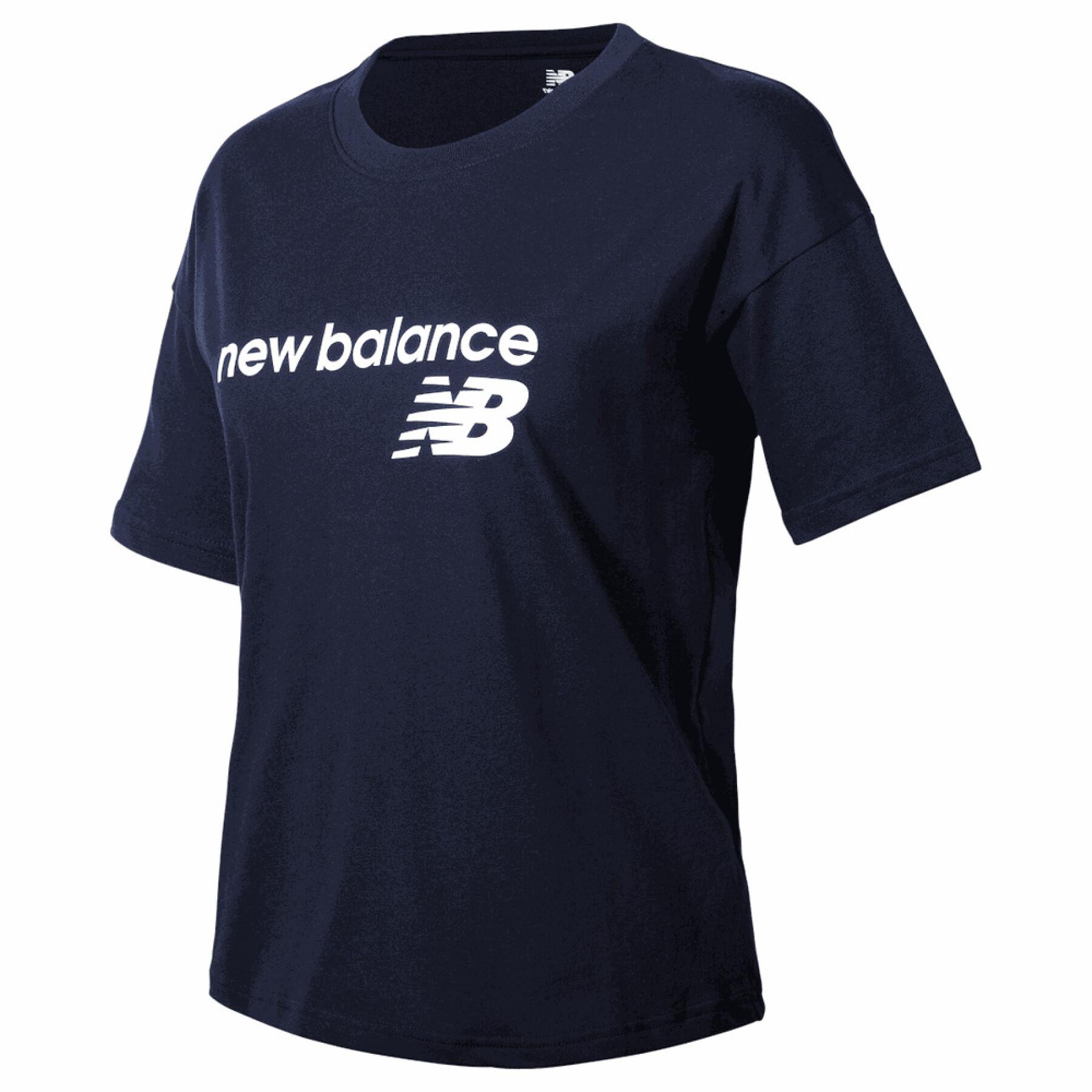 Maglietta da donna New Balance Classic Core Stacked