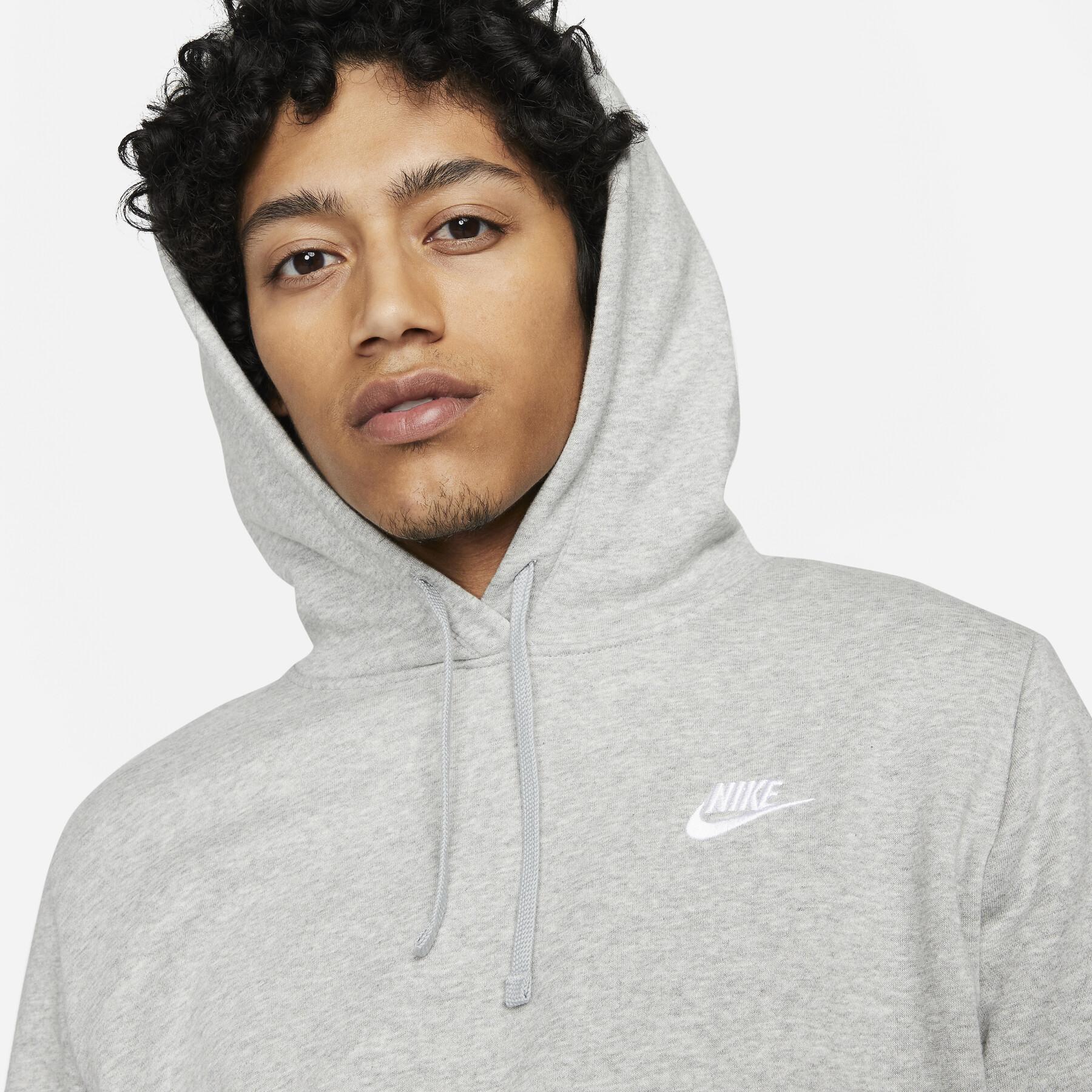 Sweatshirt felpa con cappuccio da donna Nike Club Fleece STD PO