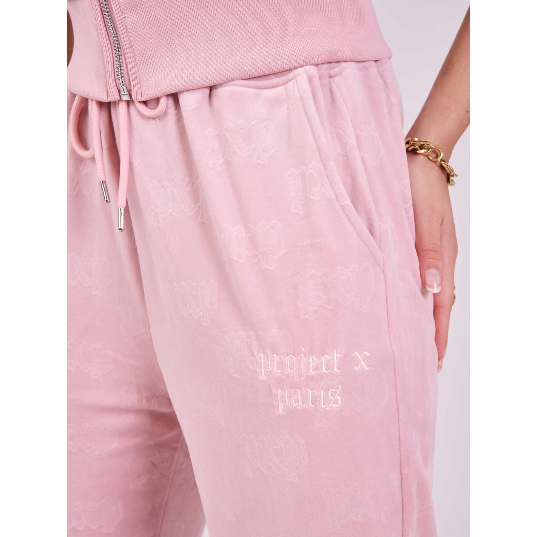 Pantaloni di velluto ampi e aderenti per le donne Project X Paris