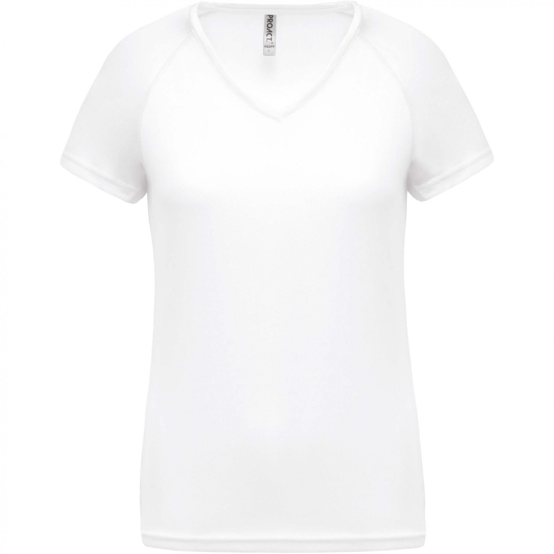 T-Shirt donna Collo V Proact Sportiv