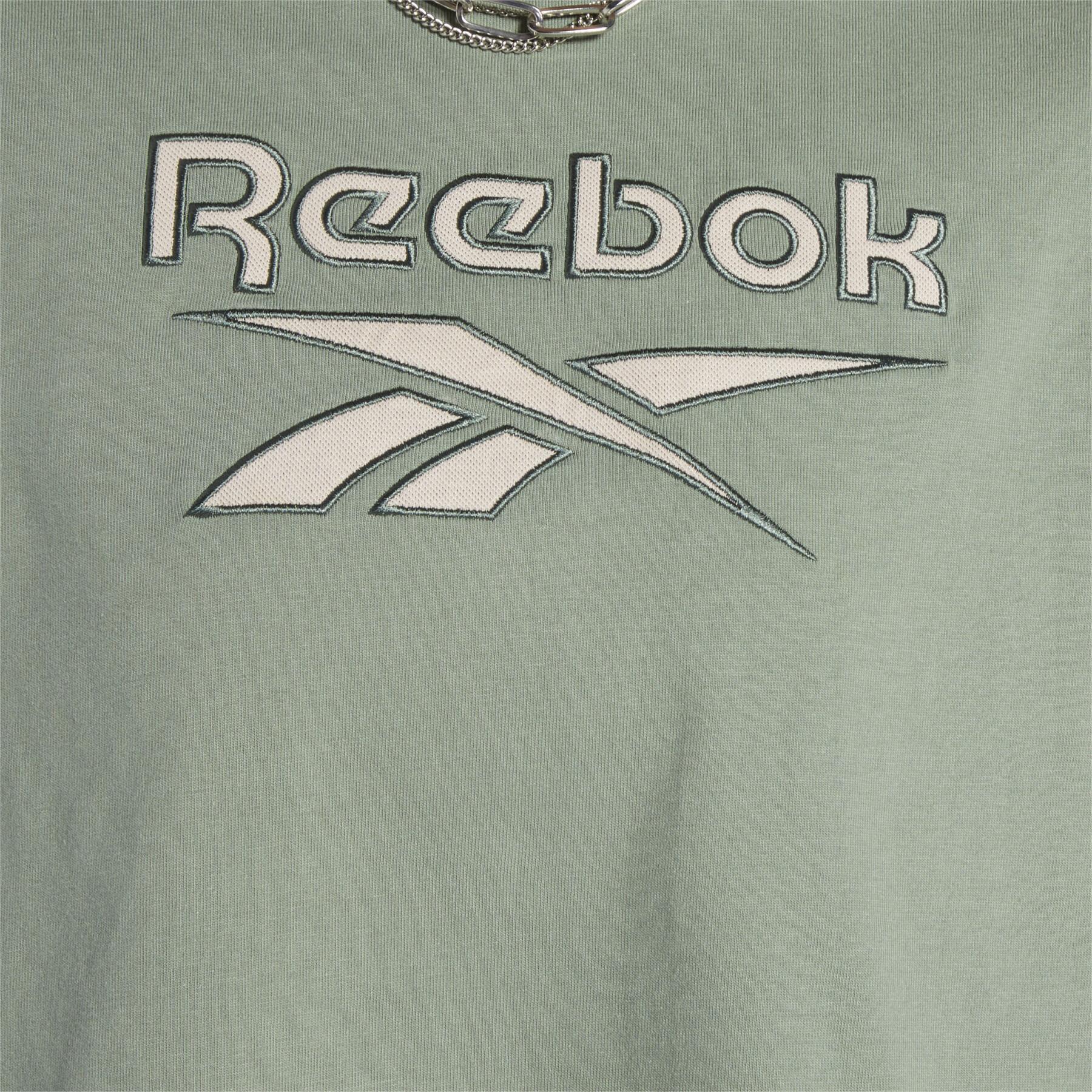 T-shirt donna crop top Reebok Classics Big Logo