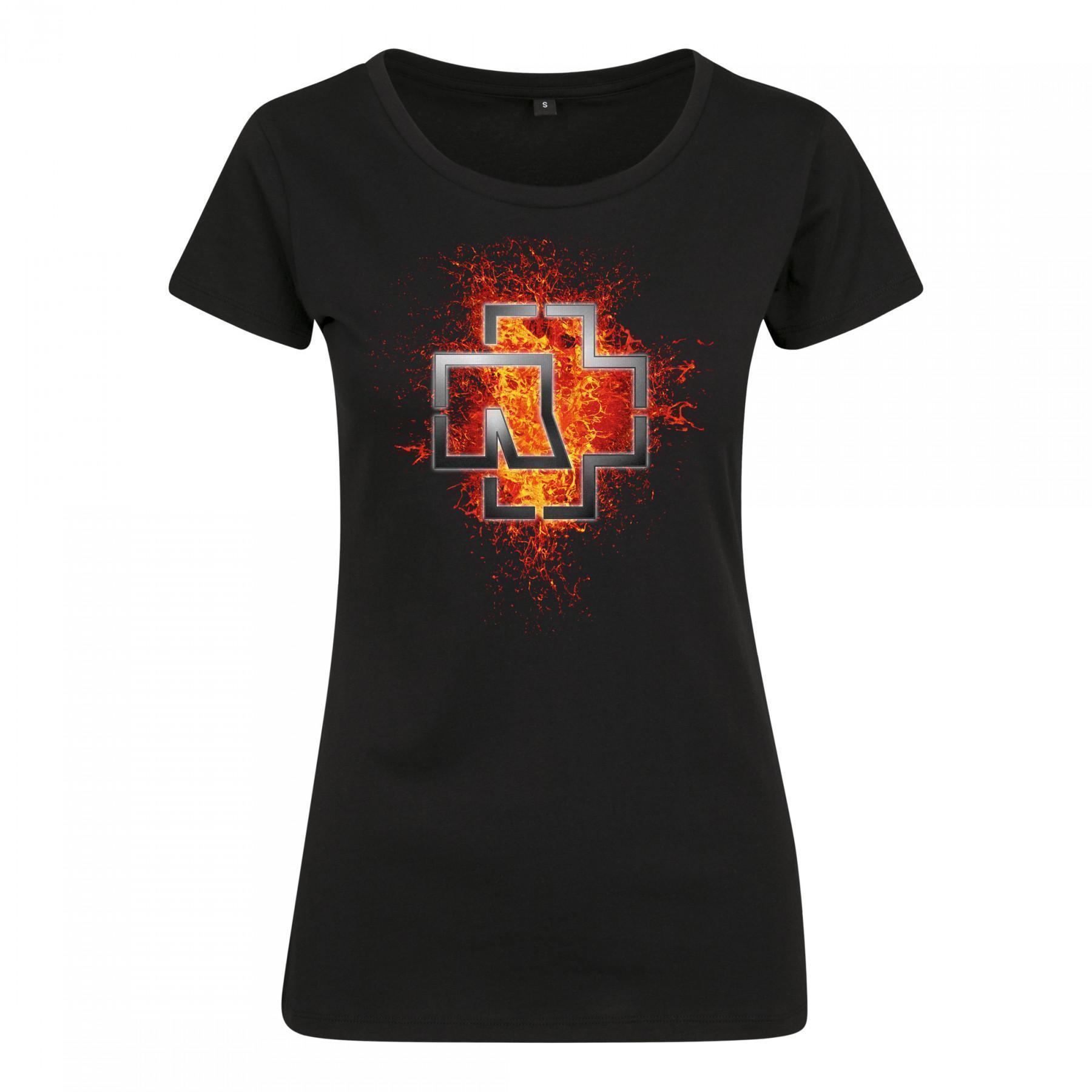 T-shirt Rammstein rammstein donna lava logo