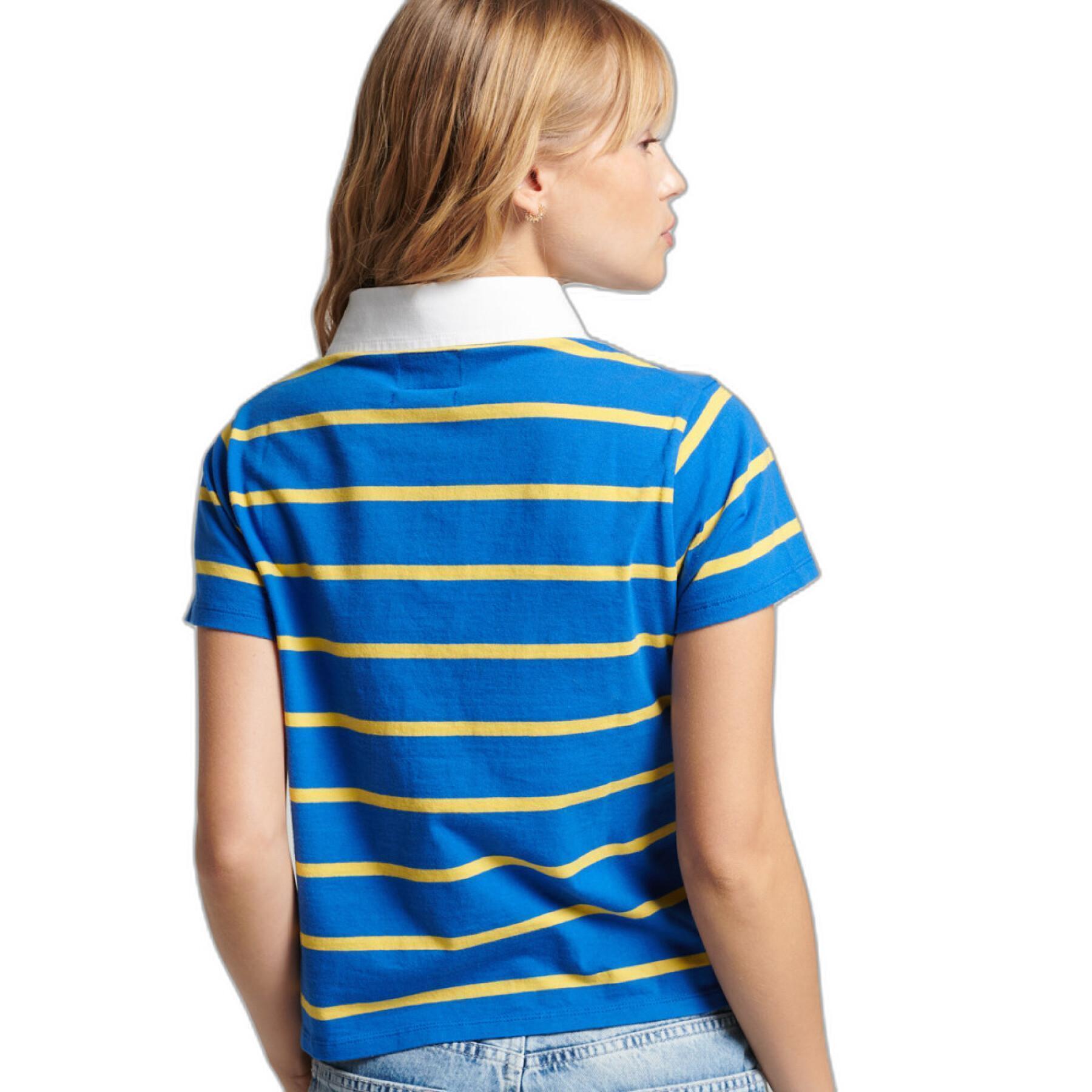 Polo a righe da donna Superdry Vintage Rugby