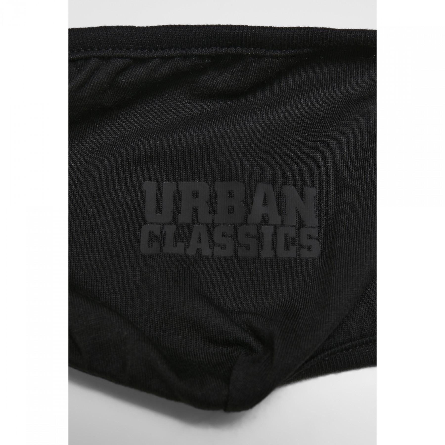 Maschere Urban Classics logo print (2pcs)