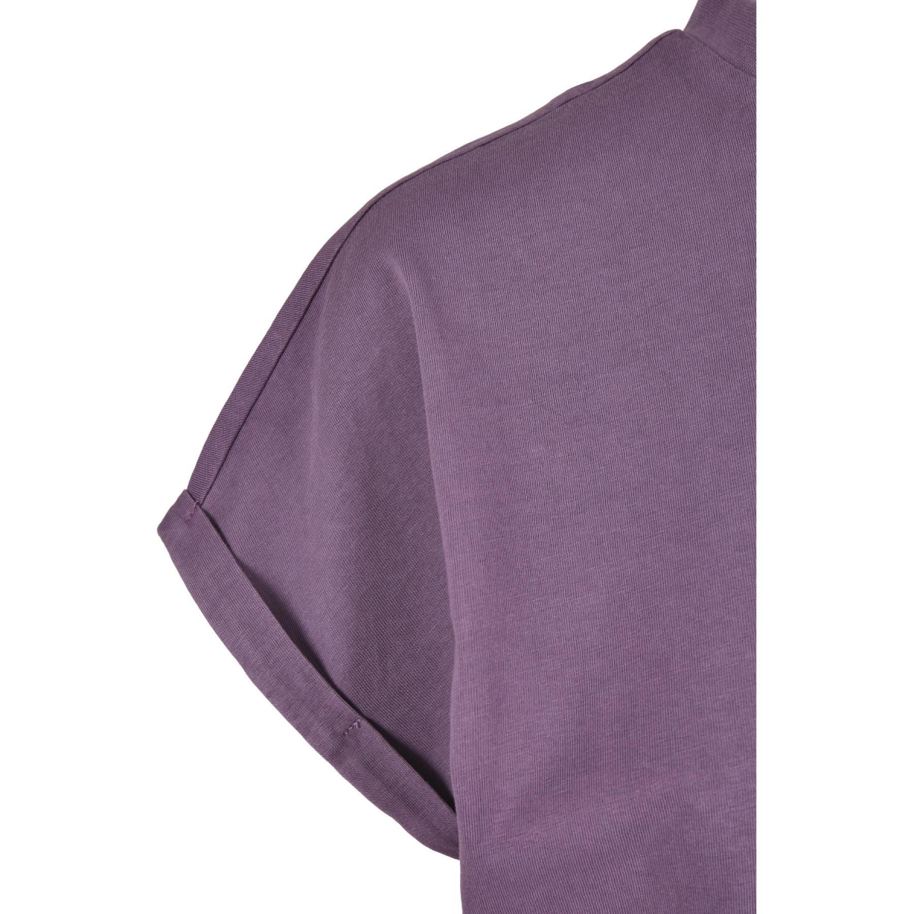 T-shirt donna Urban Classics Pantaloncini pigment dye découpé