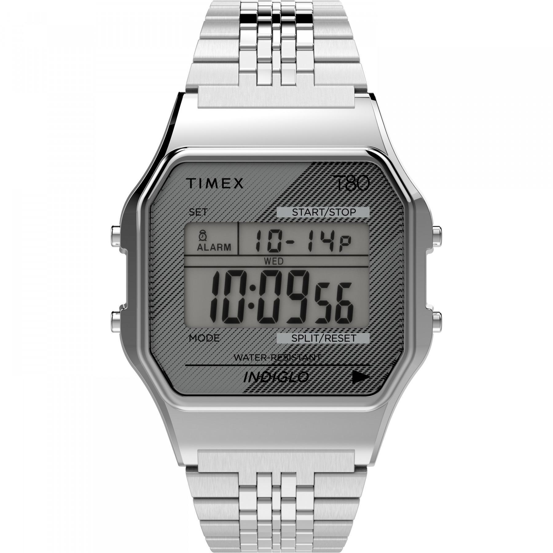 Guarda Timex T80 34 mm Bracelet en acier inoxydable