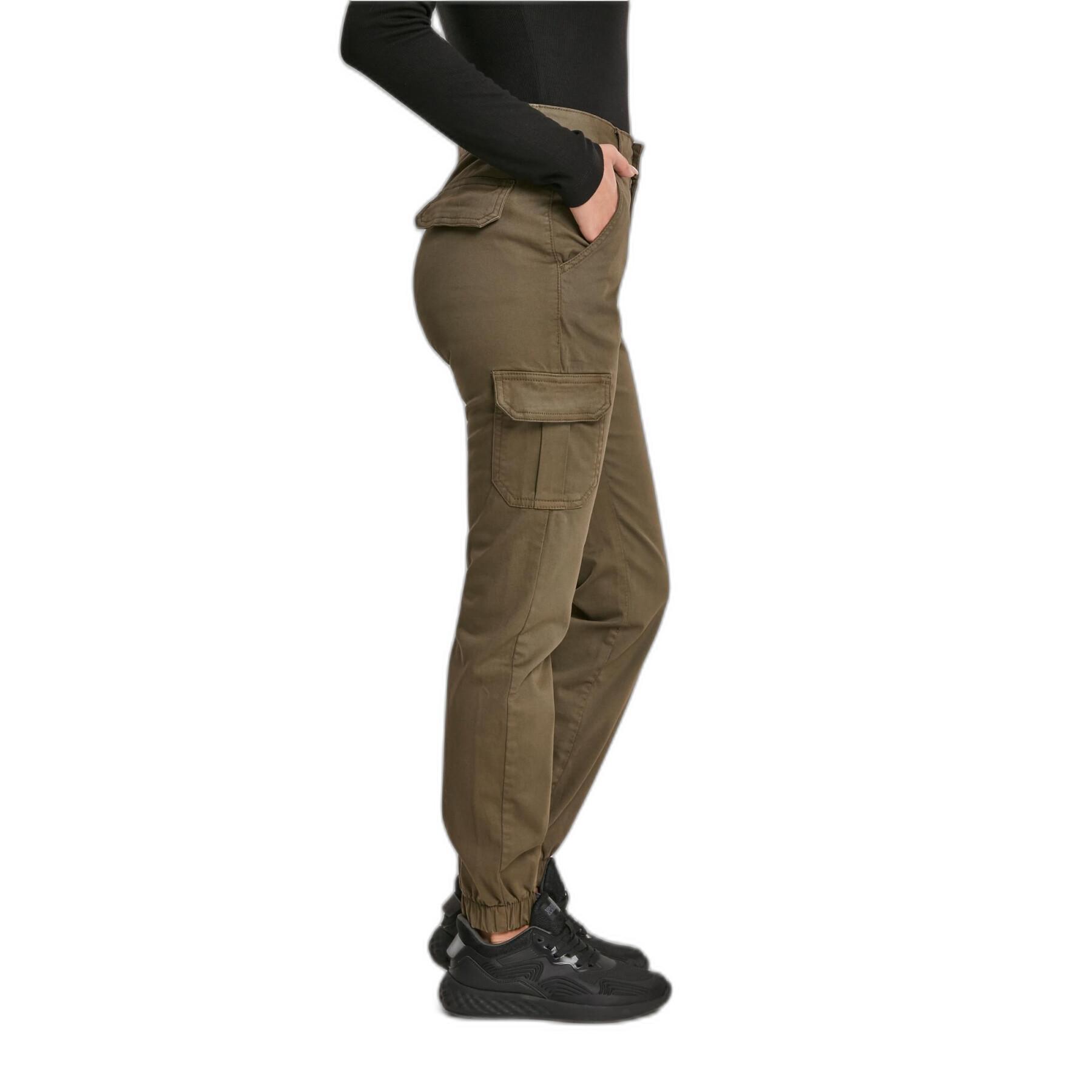 Pantaloni cargo grandes tailles femme Urban Classics High Waist