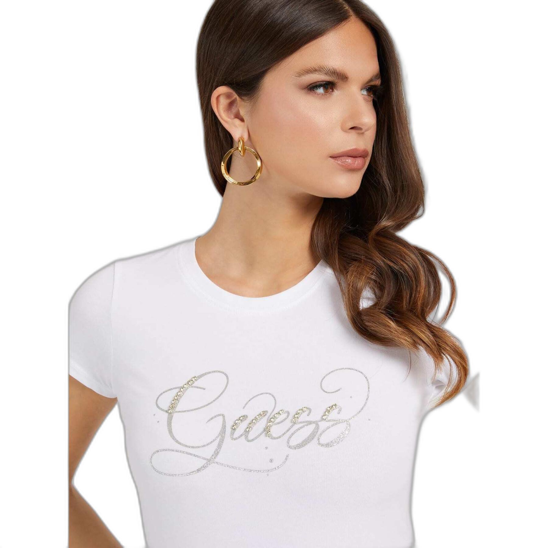T-shirt a maniche corte da donna Guess Glitzy R4