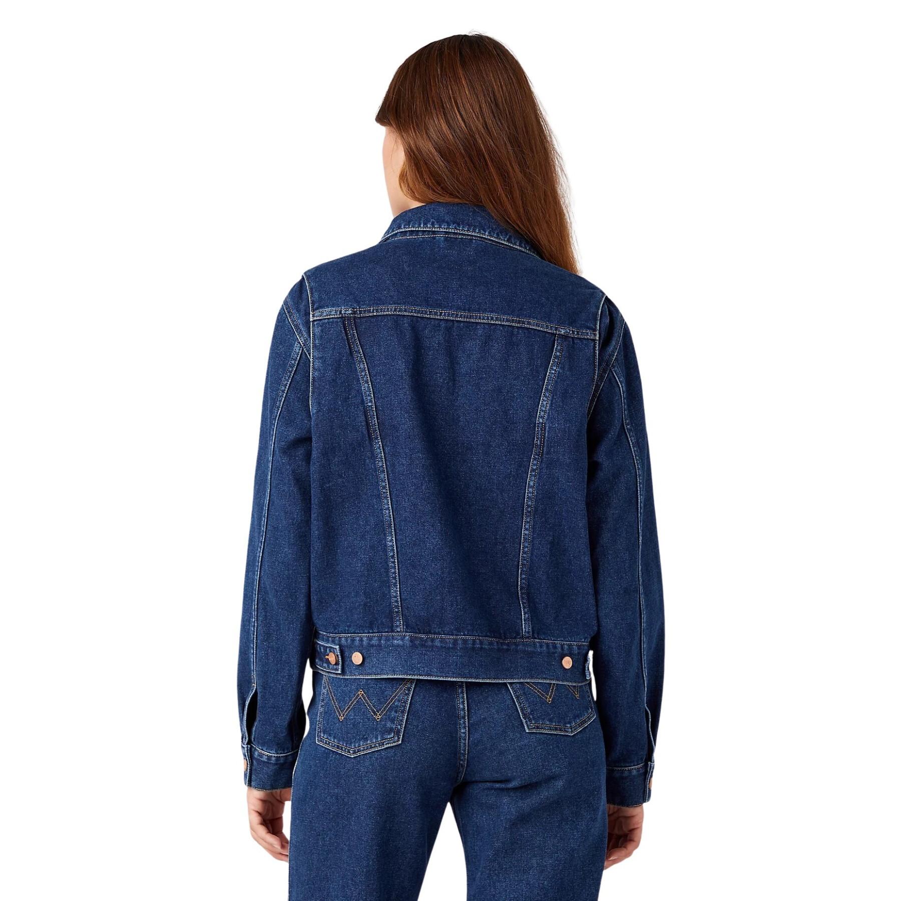 Giacca di jeans da donna Wrangler Pleated
