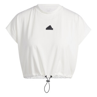 T-shirt da donna con coulisse elastica Adidas City Escape