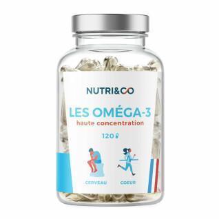 120 capsule di olio di pesce selvatico omega 3 Nutri&Co