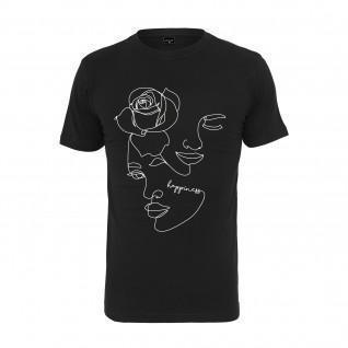 T-shirt donna Mister Tee one line rose