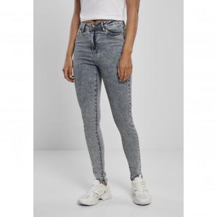 Jeans da donna Urban Classics high waist skinny (grandes tailles)