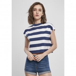 T-shirt donna Urban Classics stripe Pantaloncini
