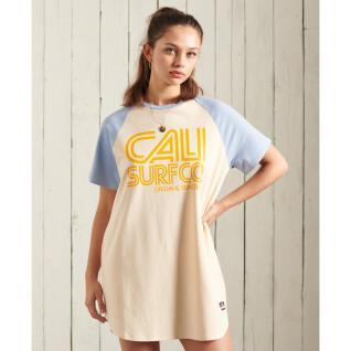 Abito t-shirt con manica raglan da donna Superdry Cali Surf