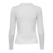 T-shirt donna Only Emma maniche lunghe col montant