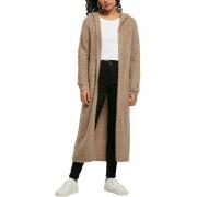 Cardigan lungo da donna Urban Classics hooded feather-grandes tailles
