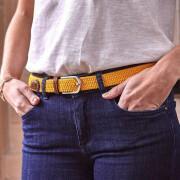 Cintura elastica intrecciata per donne Billybelt Jaune Safran