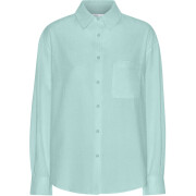Camicia pesante oversize da donna Colorful Standard Organic Teal Blue
