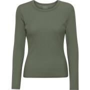 T-shirt a maniche lunghe a coste da donna Colorful Standard Organic dusty olive