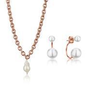 Set di collana e orecchini da donna Isabella Ford Morgan Pearl