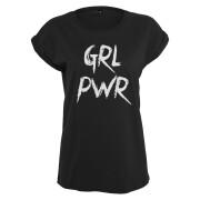T-shirt da donna taglia taglie comode Mister Tee GRL PWR
