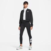 Felpa da donna con zip Nike Club Fleece Oversize Crop