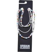 Collana e cavigliera con varie perline per donna Urban Classics